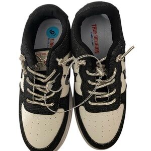 True Religion Black and White Men's Sneakers